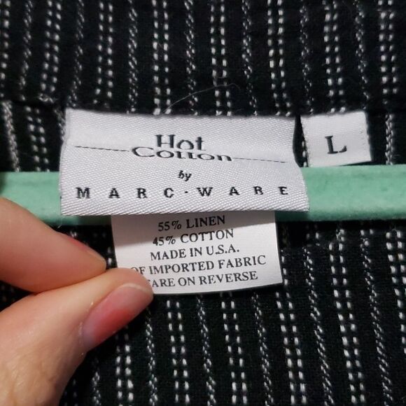 HOT Cotton by MARC WARE linen top - Picture 3 of 4